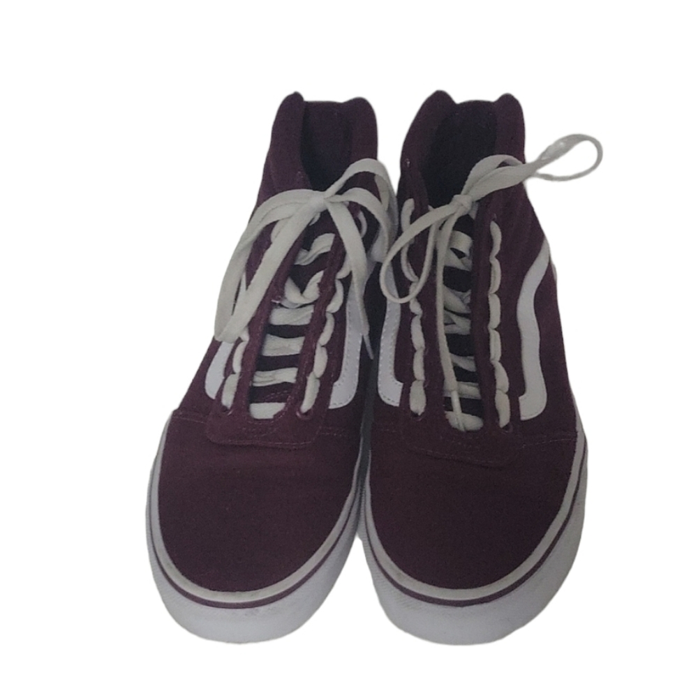 Vans Women's High Top Burgundy